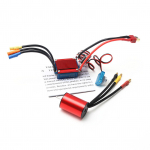 S2435 4800KV harjadeta mootor 4P andurita 25A harjadeta ESC elektriline kiiruse regulaator 1/16 jaoks 4800kv punane