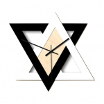 Suurep&auml;rane ja elegantne numbriteta seinakell P&otilde;hjamaade stiilis Suurep&auml;rane lihtne paigaldus Kontrastv&auml;rv magamistoas