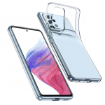 Telefoni&uuml;mbris Samsung Galaxy A53 5G pehmest silikoonist l&auml;bipaistev p&otilde;rutuskindel Samsung Galaxy A53 5G puhas