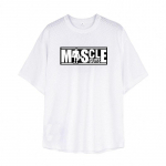 Muscleguysi suvised meeste jooksutreeningu topid Kulturism l&uuml;hikeste varrukatega mood &otilde;huke &otilde;&otilde;nesv&otilde;rgust T-s&auml;rk vaba&otilde;husport vabaaja M must