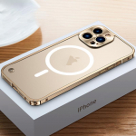 Metallraamiga magnetiline telefoni&uuml;mbris iPhone 11 12 13 14 15 16 Pro Max alumiiniumsulamist t&auml;ielik objektiivi kaitsekate iPhone 16 jaoks. Metallist tagakorpus For iPhone 14 Pro Max
