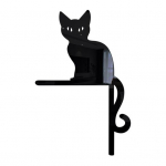 Peegelefektiga seinakleebis Loominguline pleekimatu kodukaunistus Halloweeni 3D armas kassi ukseraam S