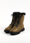 K&otilde;rged saapad Berkonty 9091 36 Khaki nahk 36 armee roheline v&auml;rv
