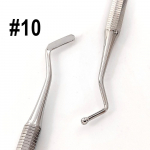 Hambaravi komposiitt&auml;itet&ouml;&ouml;riist Instrument t&auml;iteaine spaatl Amalgaam Plastikust t&auml;idispaatel Kahe otsaga roostevaba teras 1 piece NO.10