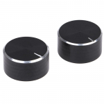 26X14Mm 6Mm v&otilde;lli auk alumiiniumsulamist potentsiomeetri nupp helitugevuse reguleerimise nupp 24*16*6mm must