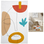 Les Tr&eacute;sors De Lily [A2285] - Mitmev&auml;rviline  Arty  puuvillane vaip - 80x50 cm must