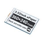 Kuva E-paber 3,52 360x240px SPI must-valge jaoks Raspberry Pi, Arduino WaveShare 3,52 tolline e-paber HAT waveshare 22698