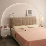 Geomeetriline ruuduline voodipeatsi kate Talvine pehme soe paks k&otilde;ikeh&otilde;lmav voodipea tolmukaitse universaalsed voodipeakatted W100 x H70cm A