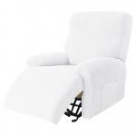 Jacquard diivani katted Stretch diivani kate lamamisdiivani katted, m&ouml;&ouml;blikatted, paks pehme pestav kate 1-seater valge