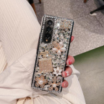 Isetehtud teemantidega telefonikott Samsung Galaxy Z Fold 3 4 jaoks, luksuslik s&auml;delev strassidega l&auml;bipaistev k&otilde;va kate Galaxy Z Fold 2 jaoks For Samsung Z Fold 3