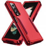 Samsung Galaxy Z Fold 4 5g Military -tasemel kaitse Moodne kriimustusvastane kokkupandav soomus&uuml;mbrise kate Galaxy Z Fold 3 jaoks For Galaxy Z Flip 3 punane