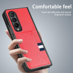 Zfold4 nahast kaardipesa mobiiltelefoni kott Funda &uuml;mbris Samsung Galaxy Z Fold jaoks 4 Kokkupandav 3 Kokkupandav 2 Kokkupandav 3 4 Kokkupandav 4 Libisemiskindel matt kate for Samsung Z Fold 4 must