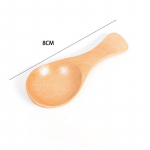 Mini naturaalne puidust lusikas tee kohvi maitseaine soola maitseaine suhkru lusikas j&auml;&auml;tise teeleht &uuml;mar kulbikas lusikas 01