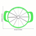 1 tk arbuusi l&otilde;ikamise roostevabast terasest puuviljal&otilde;ikur Kodumajapidamises kasutatava arbuusi viilutaja suur kantaluupi puuviljajagaja roheline