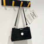 Krokodillimustriga paksu ketiga &otilde;lakott Mini kott K&auml;ekott Crossbody kott naiste k&auml;ekott one size must