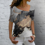 Naiste T-s&auml;rk Abstraktne Kunst N&auml;oprint T&uuml;drukute Riietus 3D Suured klassikalised l&uuml;hikeste varrukatega topid Naiste mood vabaaja t&auml;navar&otilde;ivad 4XL