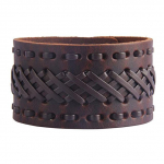 Uued Punk-nahast randmepaelad Meestele K&auml;ev&otilde;rud K&auml;sitsi valmistatud Laia Mansetiga K&auml;ev&otilde;ru Punutud Ehted Must Pruunid Reguleeritavad Punk Kingitused