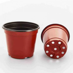 V&auml;ike plastikust &uuml;mmargune lillepott Terrakota puukooli istutusaeda taimeornament punane