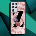 Marble Letter MZ TPU Capas Samsung Galaxy S21 S20 FE S10 Note 20 Ultra 10 Lite S9 Plus S8 S10e must telefoni&uuml;mbrise kate Note 10 Lite