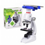 1200x &otilde;pilase monokulaarne bioloogiline mikroskoobi komplekt Led Home School Science Education lastele Lastelabori optilised instrumendid valge