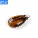 Populaarne looduslikust kivist aura Crystal Teardrop ripats tiger eye