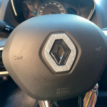 Auto rooliratta teemant-embleemi kleebis Renault Koleo Koleka Clio 3 4 Fluence Megane Logan Master Scenic Decal jaoks