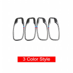 4 tk / komplekt s&uuml;sinikkiust auto siseukse k&auml;epideme katte kaunistuskleebised BMW E60 5. seeria 2005-2010 autode h&auml;&auml;lestamise jaoks Classic style