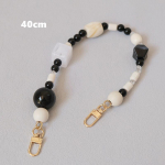 Uus naistekoti aksessuaar V&auml;rvilised akr&uuml;&uuml;lvaigust helmeste osad k&auml;sit&ouml;&ouml;na valmistatud randmepael Armas telefoni&uuml;mbrisrihm Naiste koti k&auml;epideme ketid 31CM must