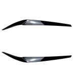 BMW 5. seeria jaoks G30 G31 G38 F90 M5 525I 530I 540I 2017- 2tk L&auml;ikiv Must Esituled Silmalaugud Kulmud ABS plastik Gloss Black