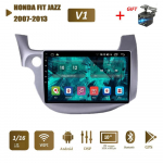 Androidi autostereo raadio Honda Fit Jazz 2007-2013 auto multimeediumipleierile DVD k&otilde;larid peakomplekti heli WIFI 1+16 GB 1+16GB,A