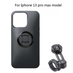 Mootorratta mobiiltelefoni hoidik &uuml;mbrisega Iphone 12 Pro Max 11/XS jalgrattaga Moto nutitelefoni telefoni alus Kiirkinnitus GPS Mount Kit For i8P-7P black