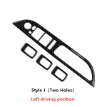 4 tk aknat&otilde;stuki l&uuml;liti paneeli katte kleebised BMW 5. seeria E60 E70 E71 520 523 525i 530li 2005-2010 jaoks Style J black