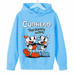 lapsed M&auml;ng Cuphead kapuuts Poiste t&uuml;drukute moe multifilmi dressipluus kevad- ja s&uuml;gismodell Horror Clothes pikkade varrukatega 3-13 a 150