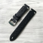 K&auml;sitsi valmistatud 20 mm 22 mm must pruun kuninglik sinine kollane punane jaanalinnu nahast kellarihm Seiko Mido DW piloodi k&auml;ev&otilde;rule 22mm must