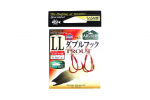 Sasame N-310 forellilusikas Twin Assist Hook Red Fusso LL, suurus 1 (6293)