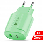 20W PD USB 5V 2A C laadija kahe pordiga seina kiirlaadimine C-t&uuml;&uuml;pi telefoniadapter iPhone 14 13 11 Pro iPad Huawei Xiaomi Samsung jaoks EU Plug