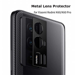 Xiaomi Redmi K60 Pro luksuskaamera jaoks, &uuml;mmargune metallklaas, kriimustusvastane korpus, kaitseraua kaitser&otilde;ngas kaitse. K60/ K60 Pro must