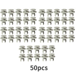 50tk autokinnitus trimmipaneeli voodri klambrid hallid plastikust hoidikklambrid autosalongile VW Volkswagen T4 T5 transporterile
