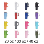 Insulated Tumbler Straw Stainless Steel Coffee Cup Car Vacuum Flasks Portable Water Bottle 20 30 40 oz Tumbler With army green 20 oz gray