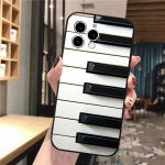 Muusikaklaveri telefoni&uuml;mbris iPhone'ile Samsung Galaxy Redmi Xiaomi Oppo OnePlus Note SA 7 8 9 10 11 12 13 14 20 21 22 23 53 54 Pro Max Plus Ultra TPU Soft iPhone 6 or 6S