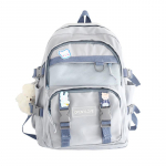 Lihtsad suure mahutavusega p&otilde;hikooli&otilde;pilaste seljakott hingavad veekindlad koolikotid t&uuml;drukutele s&uuml;nnip&auml;evakingitusteks tagasi koolihooajal sinine