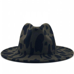 Lihtne v&auml;lisvalge sisemine must villane vildist Jazz Fedora &otilde;hukese v&ouml;&ouml;pandlaga m&uuml;tsid, meeste naiste laia &auml;&auml;rega Panama Trilby m&uuml;ts 56-58-60cm 56-58CM adjustable