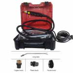 2500 W k&otilde;rge temperatuuriga aurupuhasti Kaasaskantav k&otilde;rgsurveaurupuhastusmasin, reguleeritav k&ouml;&ouml;gikubu puhastus 6 k&auml;iku UK Plug punane