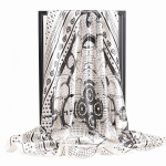 Kvaliteetsed luksuslikud siidist sallid peapael Sallid kaelasall naistele kett siidist sall naiste dekoratiivne sall 90*90cm must