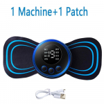 EMS Neck Massager Mini Emakakaela selja lihaste valu leevendav plaaster Massageador Stimulator Mat Kaasaskantav jalgade keha tervise t&ouml;&ouml;riist Button style
