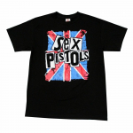 Sex Pistols England Flag Punk Band Unisex T-s&auml;rk Must Tee S