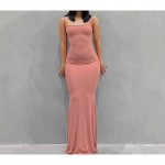 Kevadine ja s&uuml;gisene naiste p&auml;itsetega kleit Advanced Sense of Pure Desire Wind Pakett puusakleit &Uuml;liseksikas &otilde;huke kootud pikad kalasabakleidid S hall v&auml;rv