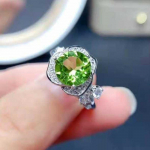 SACE GEMS Klassikaline vasesulamist tsirkoonist s&otilde;rmus Naiste ehted Pulmalubaduse peokingitus Open roheline