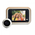 Nutika kodu uksekell X8 Cat's Eye visuaalne USB-laadija 2,4-tolline Cat's Eye uksekell 160-kraadine juhtmevaba video uksekell koduvalve kuld