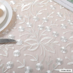 Uus Euroopa telerikapp laudlina pitsriie Art ristk&uuml;likukujuline &uuml;marlaud pesuvaba multifunktsionaalne tolmukate 60x60cm valge